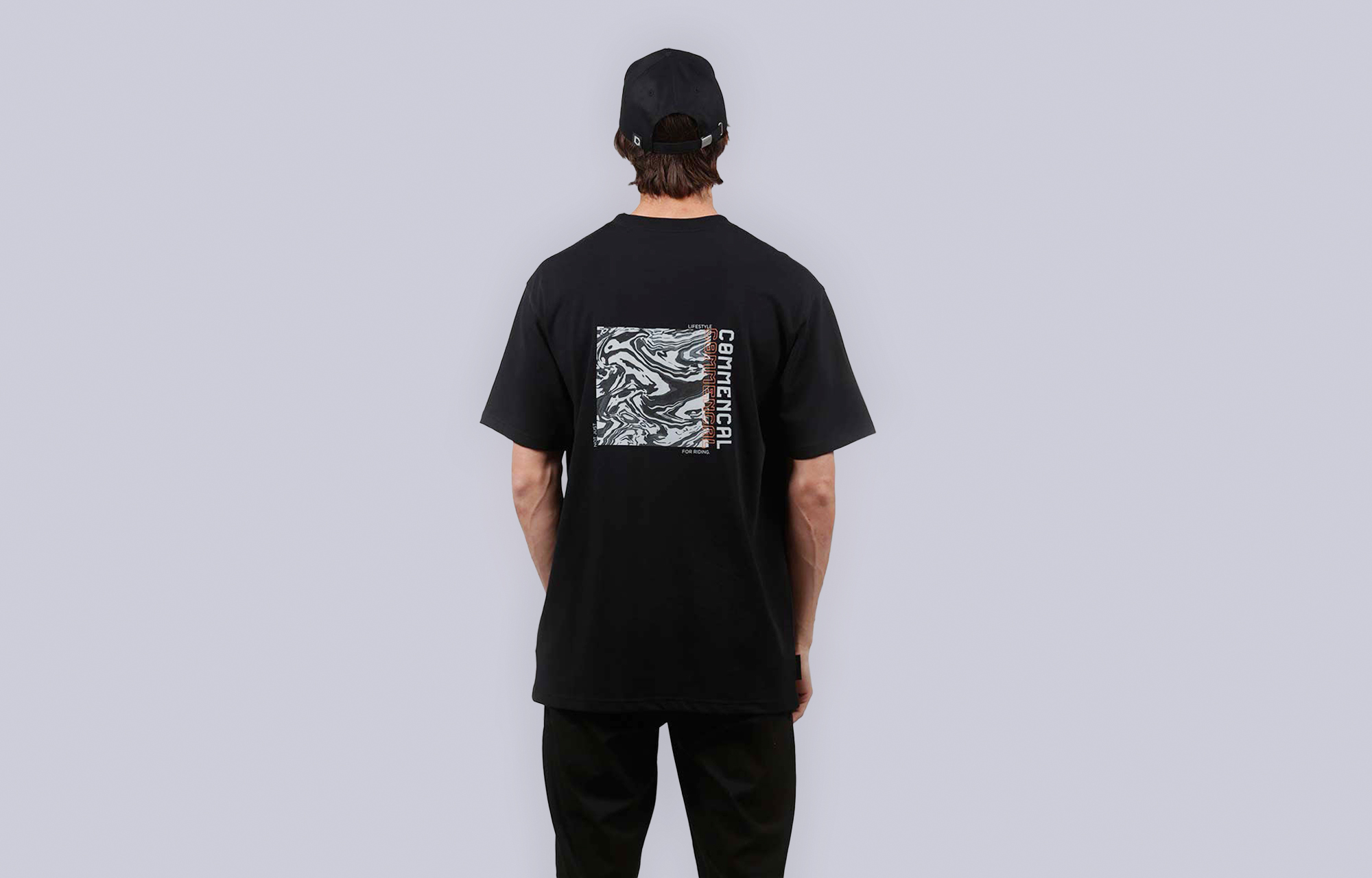 T-SHIRT COMMENCAL OIL SLICK BLACK image number 0