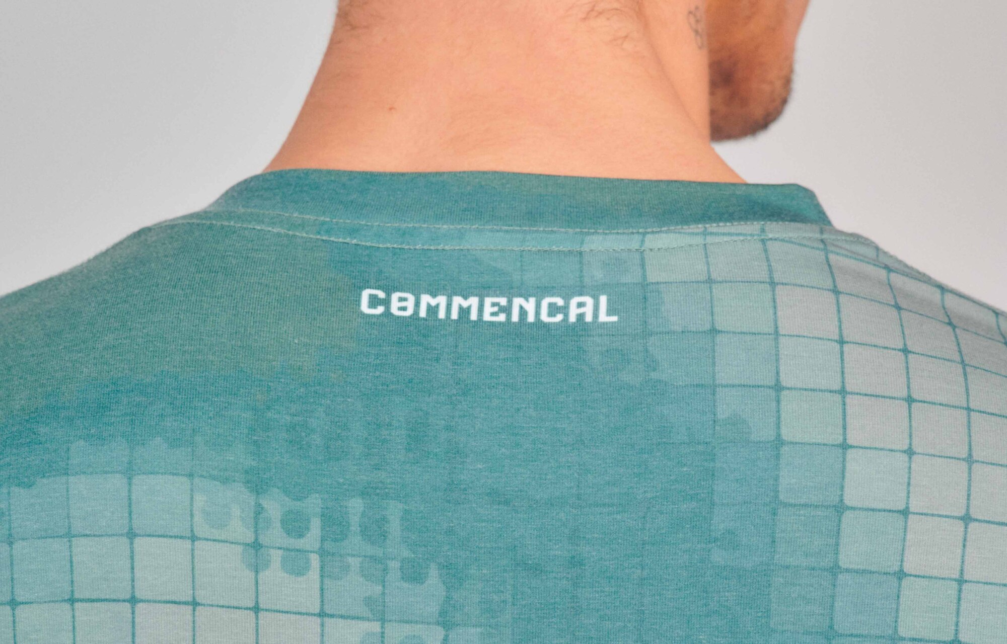 COMMENCAL SOFTECH LONG SLEEVE JERSEY CAMO GRID GREEN image number 4