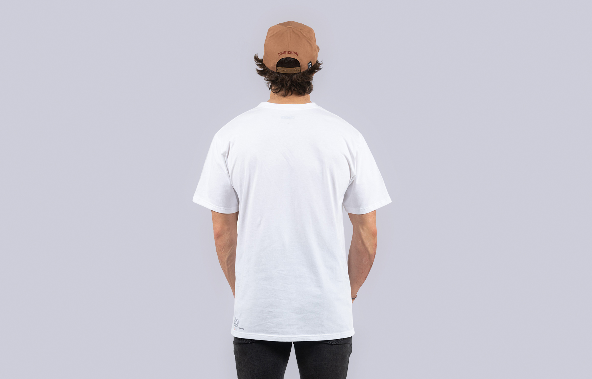 T-SHIRT COMMENCAL LOOSE FIT ORANGE AND WHITE image number 0