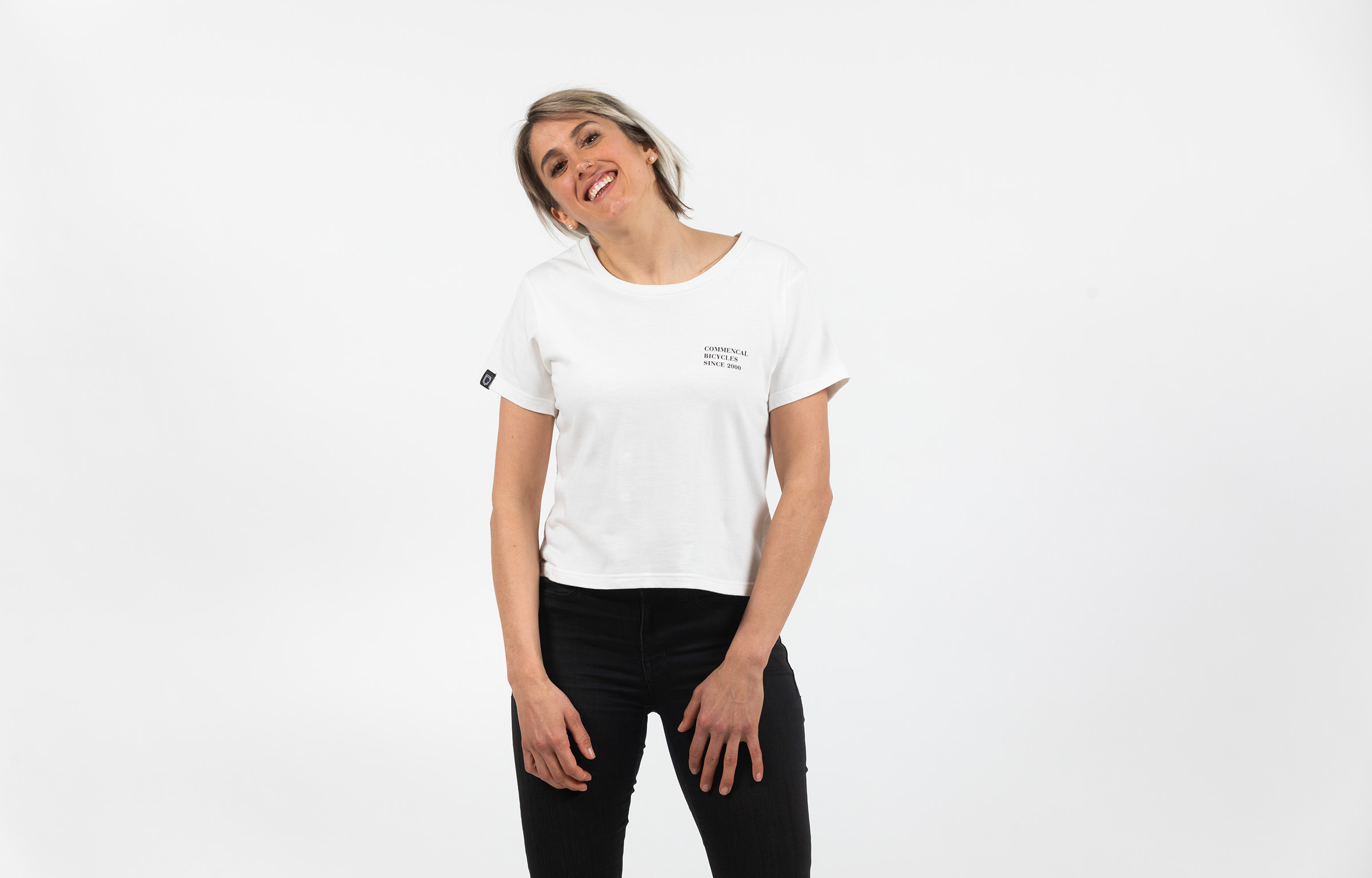 CAMISETA MUJER COMMENCAL ECRU image number 0