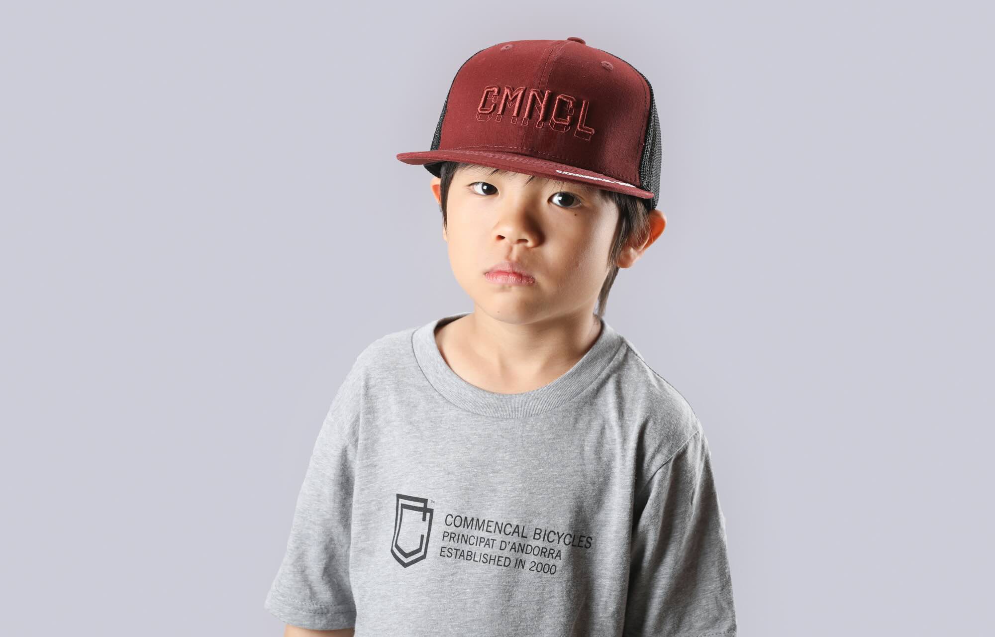 KIDS CMNCL TRUCKER CAP DARK RED image number 4