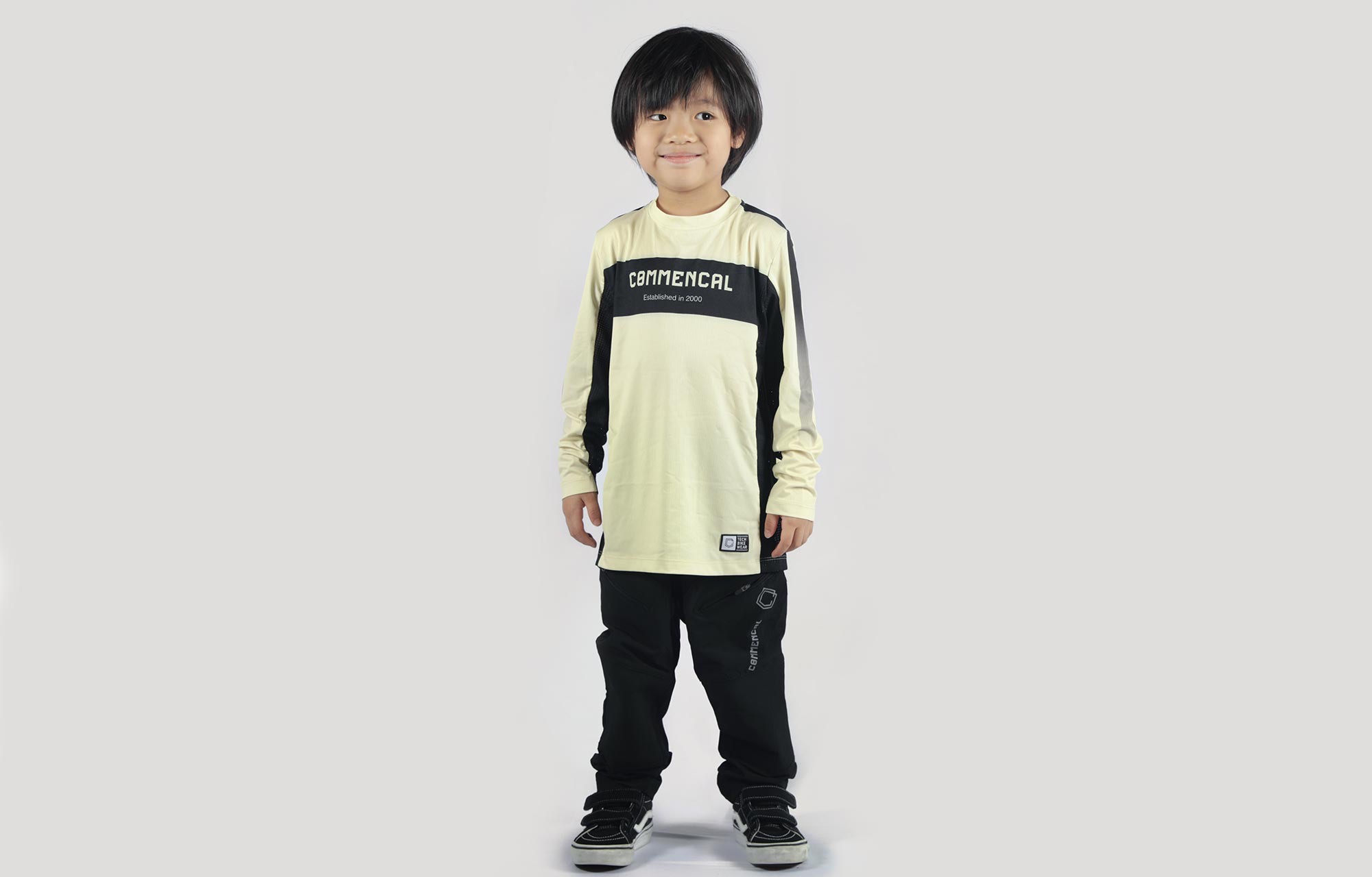 COMMENCAL KIDS LONG SLEEVE RACE JERSEY LIGHT YELLOW image number 0