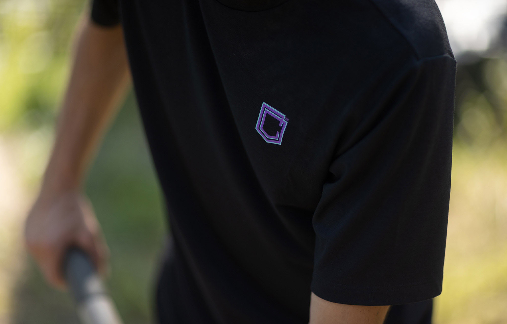 COMMENCAL SHORT SLEEVE TECH TEE BLACK NEON image number 2