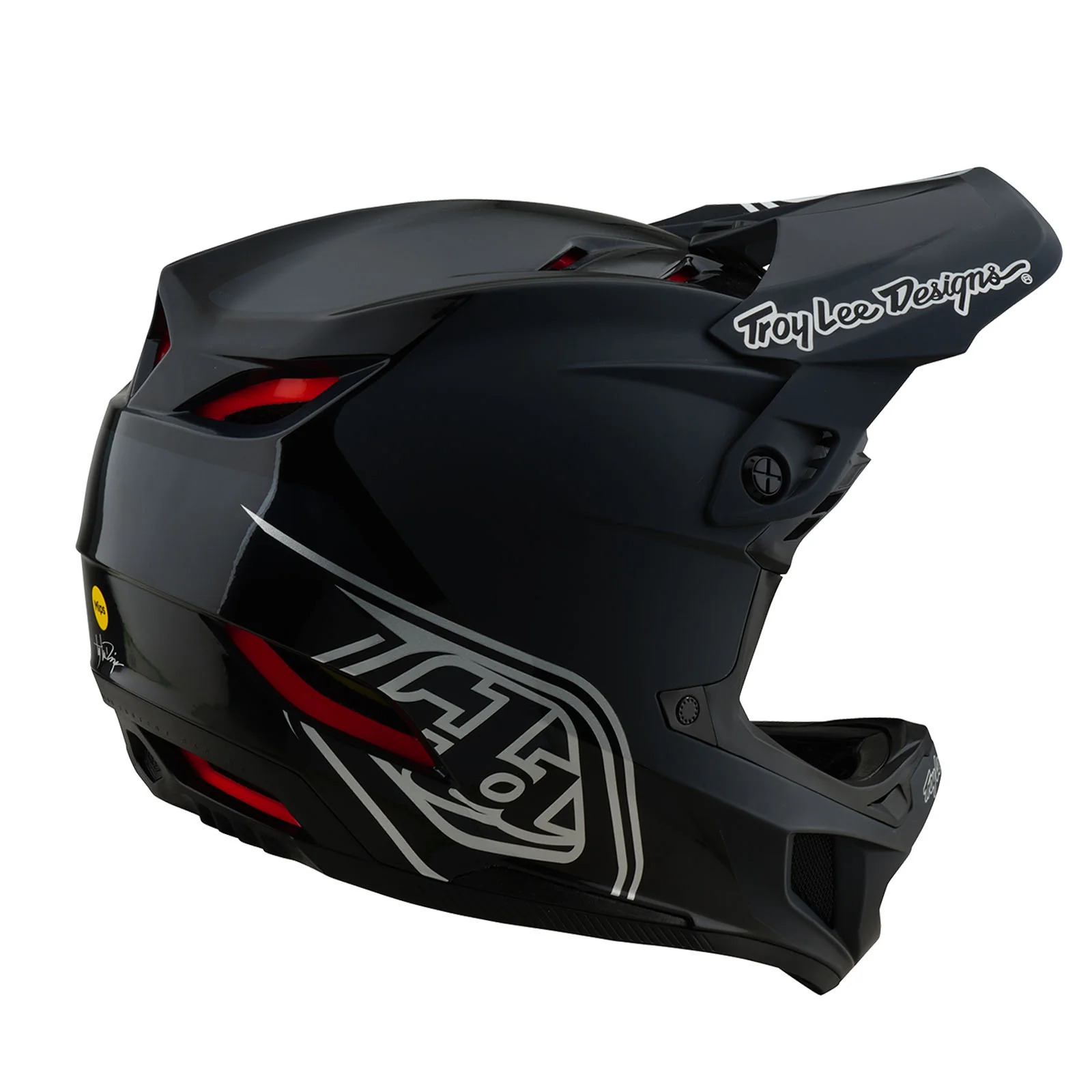 CASCO TROY LEE DESIGNS D4 POLYACRYLITE - SHADOW BLACK image number 2