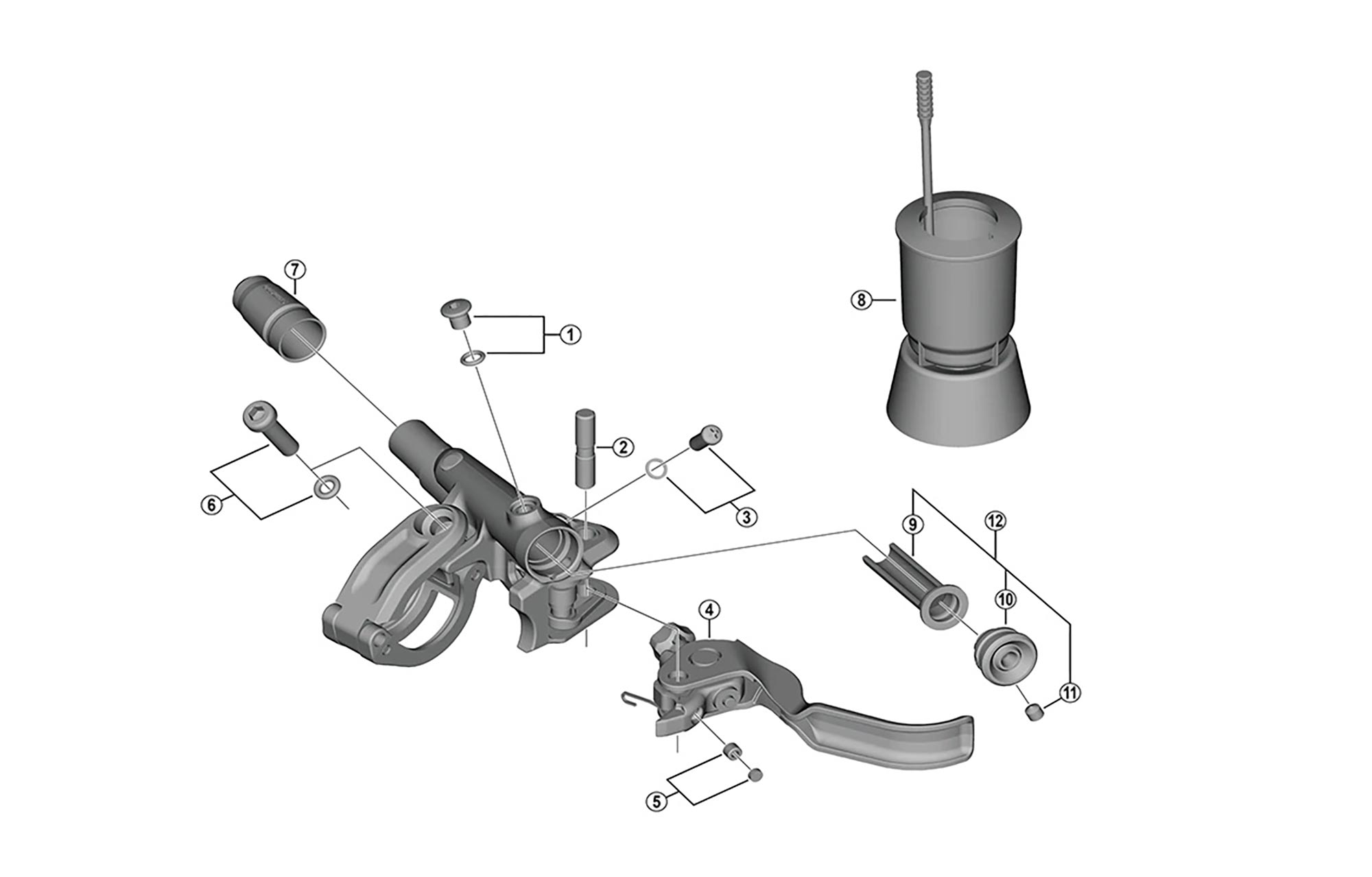 MANETA DE FRENO IZQUIERDA PARA SHIMANO XT/XTR image number null