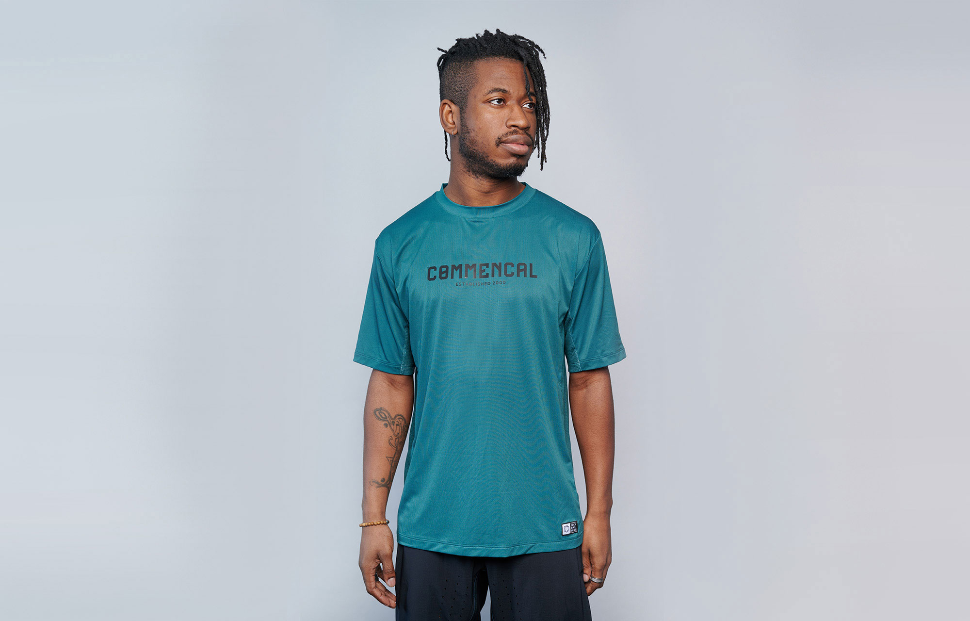 COMMENCAL CORPORATE SHORT SLEEVE JERSEY DEEP OCEAN image number 0