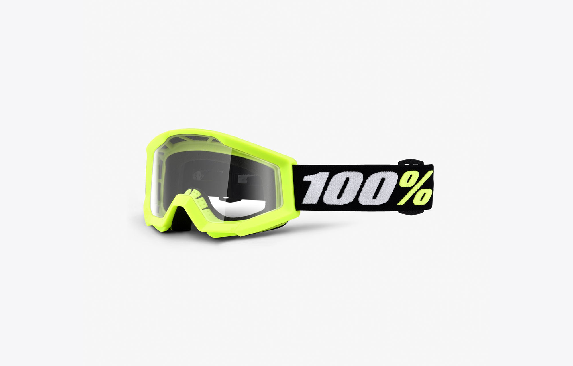 100% STRATA MINI GOGGLES YELLOW - CLEAR LENS image number 0