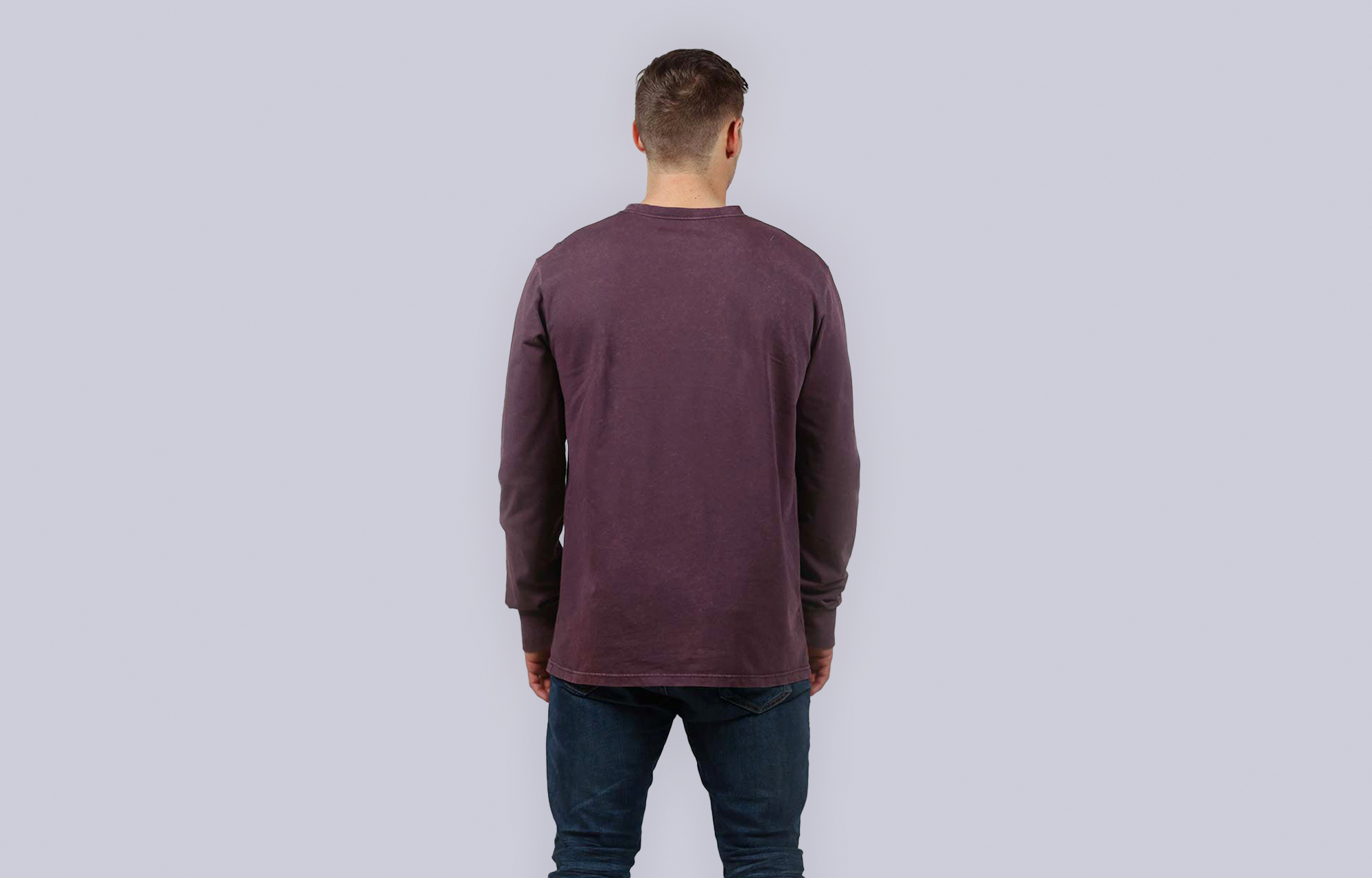 COMMENCAL WASHED LONG SLEEVE T-SHIRT WINE image number 0