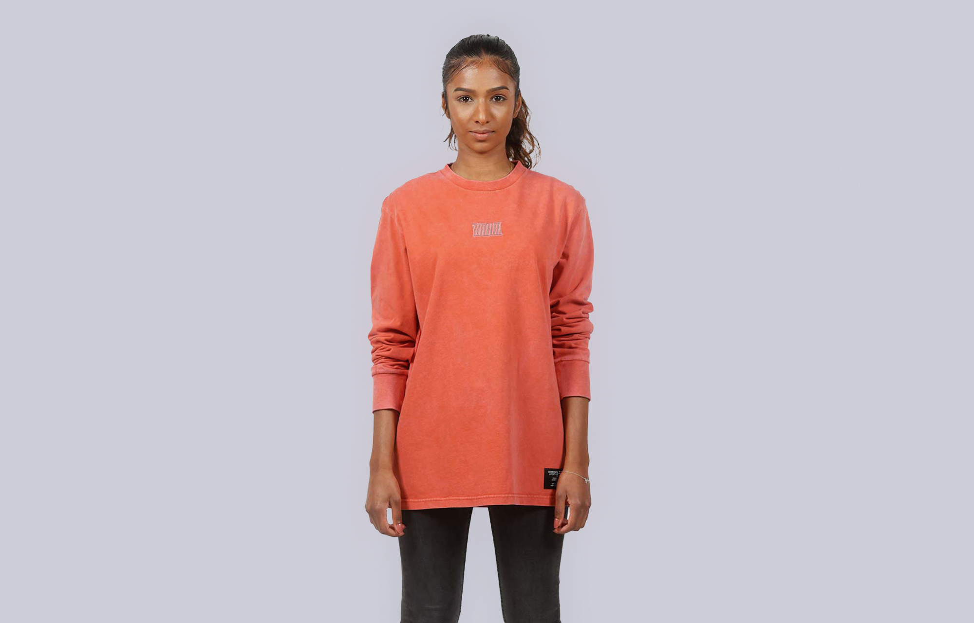 MAGLIA A MANICHE LUNGHE COMMENCAL WASHED TANGERINE image number 1