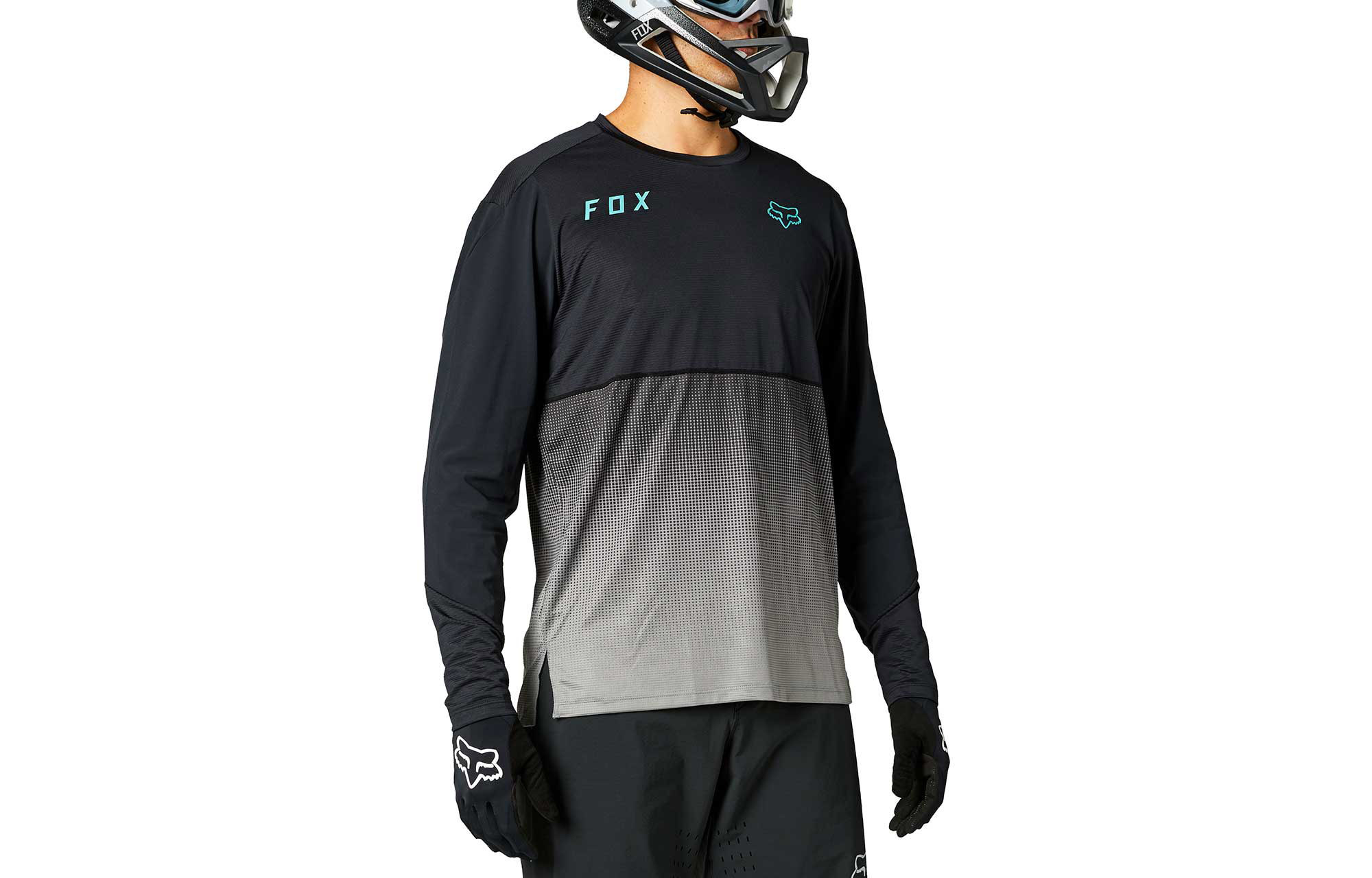 FOX FLEXAIR LANGARM TRIKOT BLACK image number 0