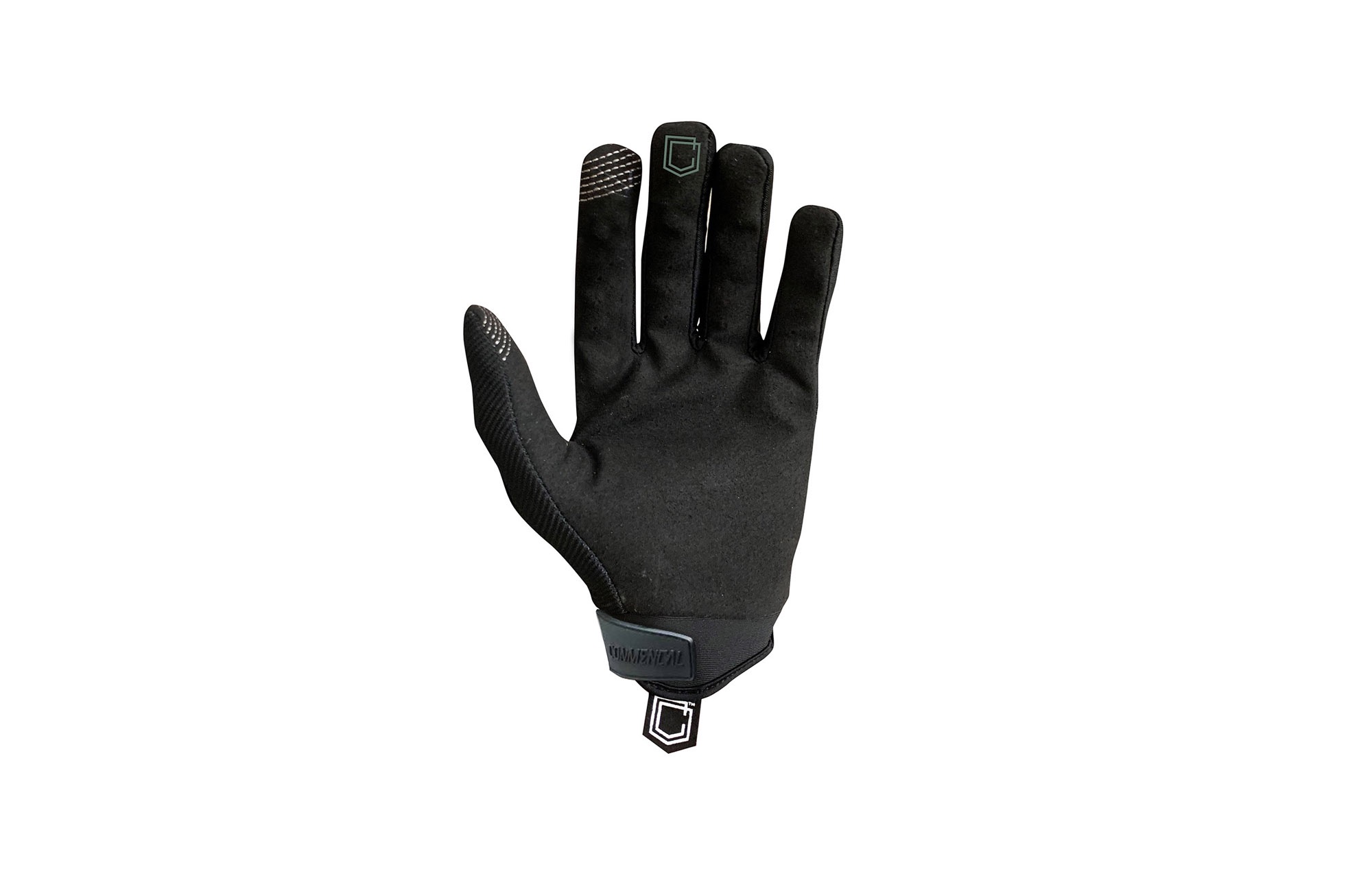 GUANTES COMMENCAL NEGROS PARA NIÑO CON VELCRO image number 0