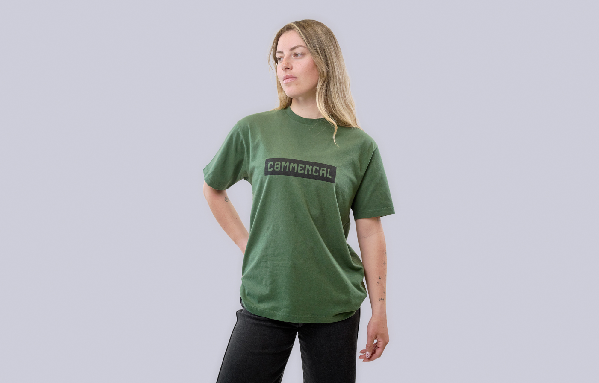 T-SHIRT COMMENCAL REGULAR FIT CORPORATE DARK GREY image number 1