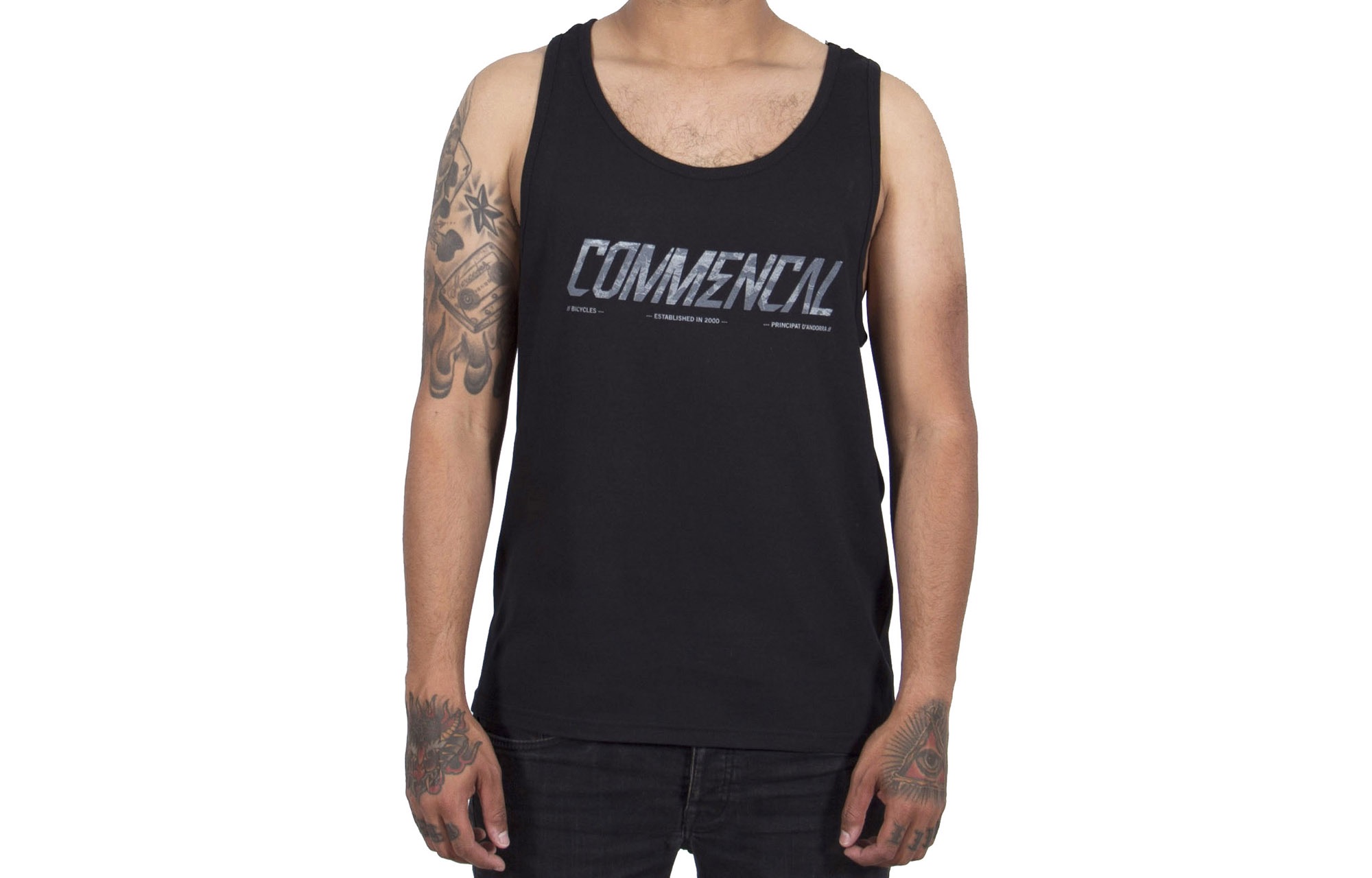COMMENCAL CORPORATE TANK TOP BLACK image number 0
