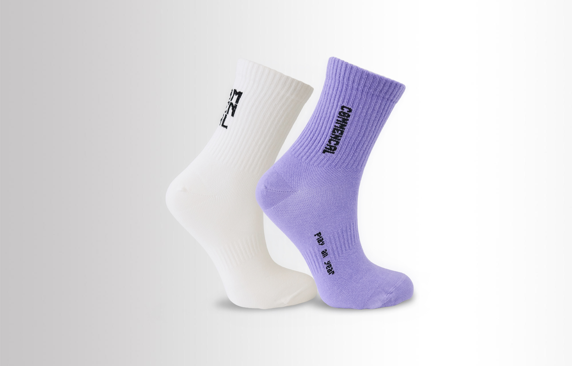 PACK CALCETINES COMMENCAL LIFESTYLE WHITE/PURPLE image number 0