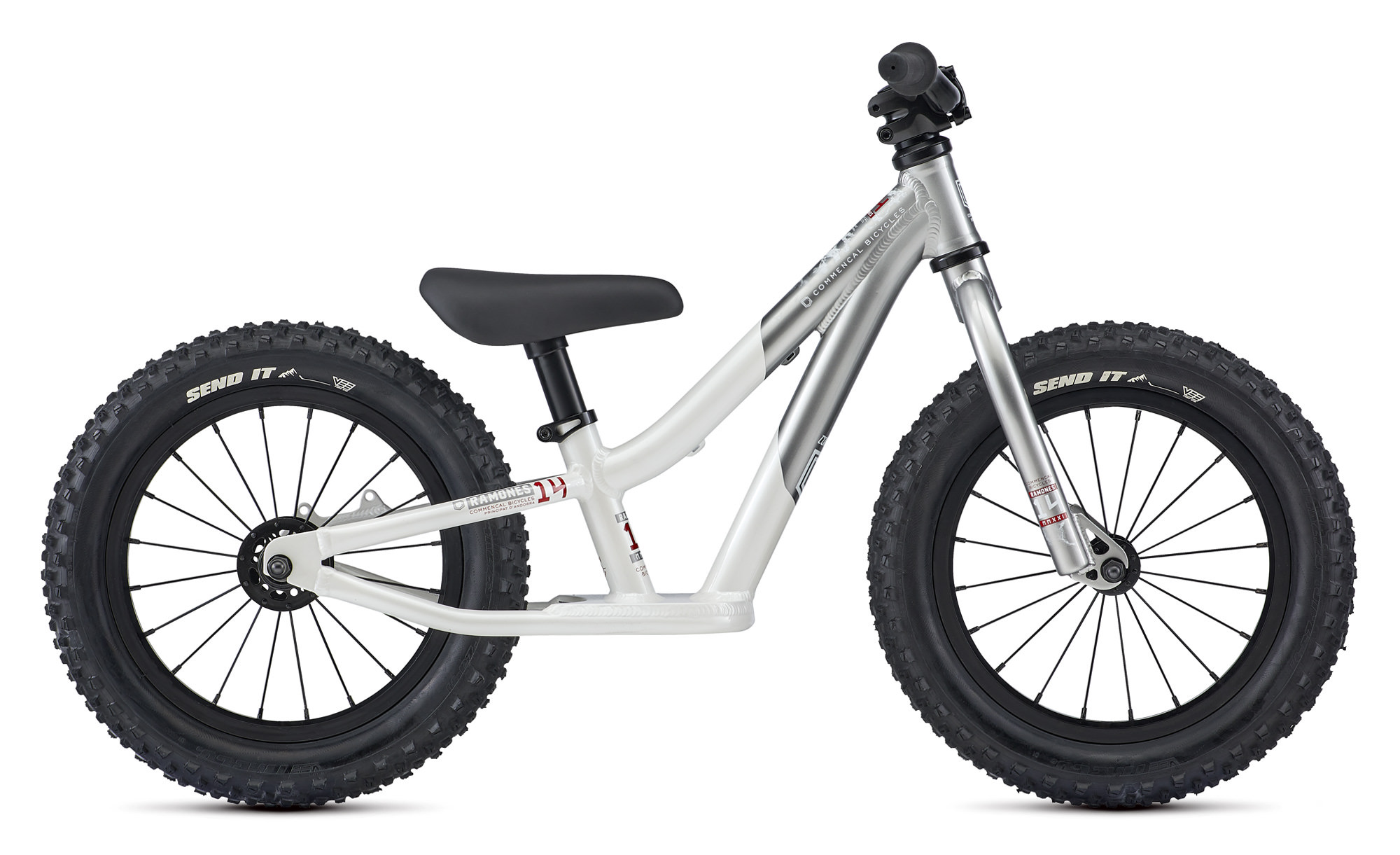 COMMENCAL RAMONES 14 PUSH BIKE CHROME + REAR BRAKE KIT image number null