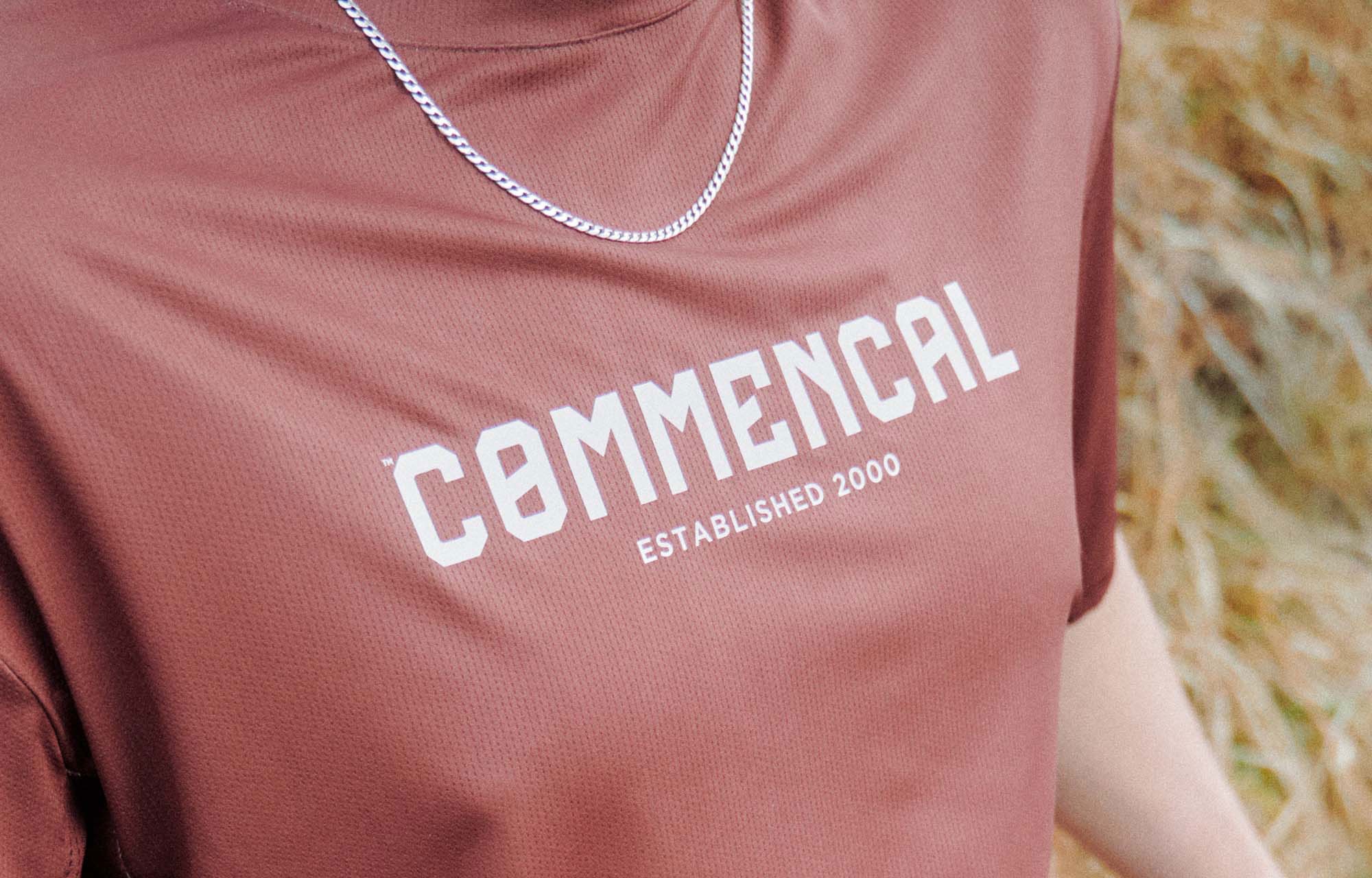 COMMENCAL CORPORATE SHORT SLEEVE JERSEY RED DIRT image number 1