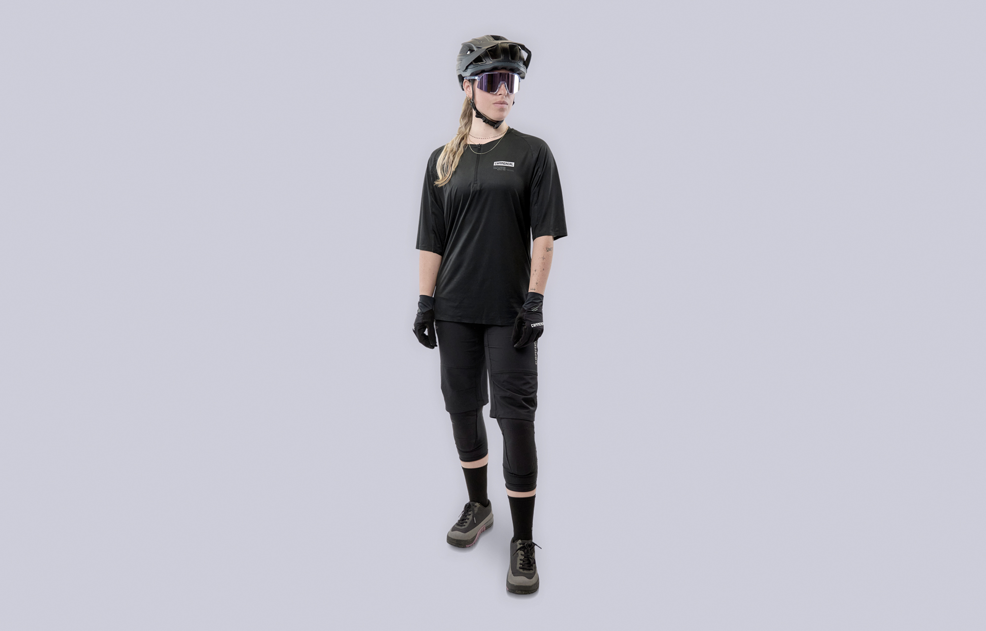 COMMENCAL LIGHTECH SHORT SLEEVE ZIP JERSEY BLACK image number 1