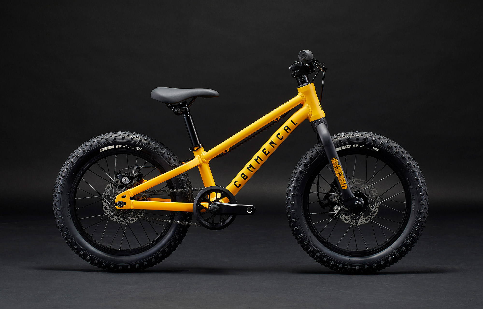 yellow 16 inch bike