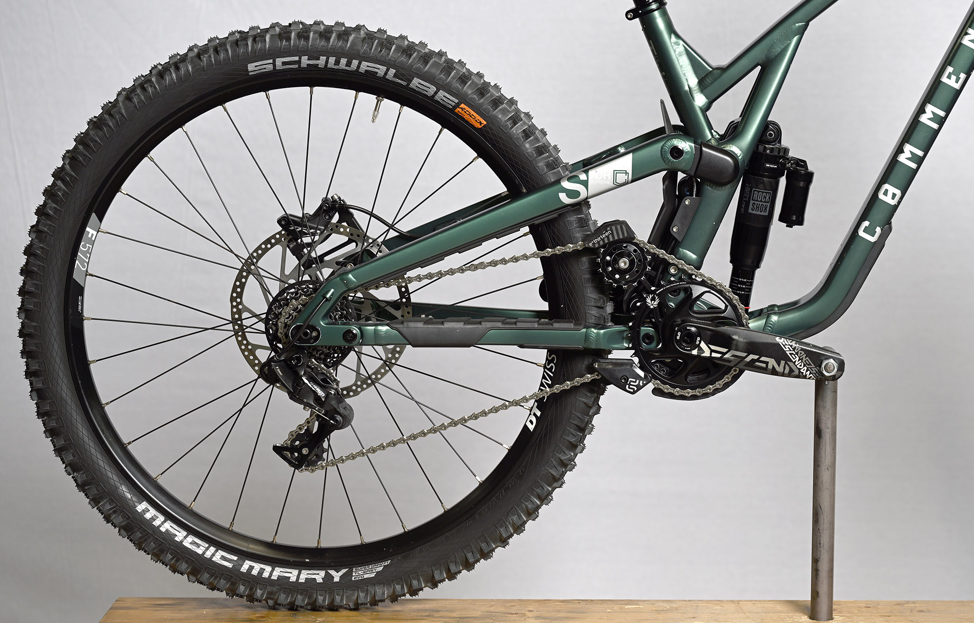 COMMENCAL SUPREME DH V5 RIDE METALLIC GREEN ROCKSHOX - S (23150801) image number null