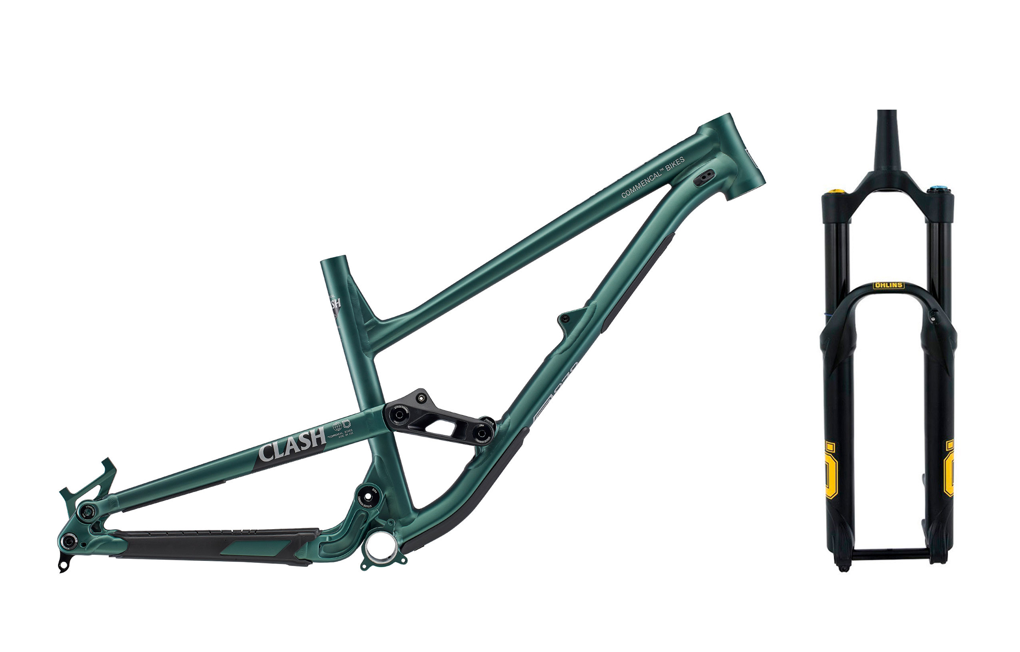 FRAME CMNCL CLASH METALLIC GREEN + ÖHLINS RXF 36 M.2 AIR 180MM 27.5 image number null