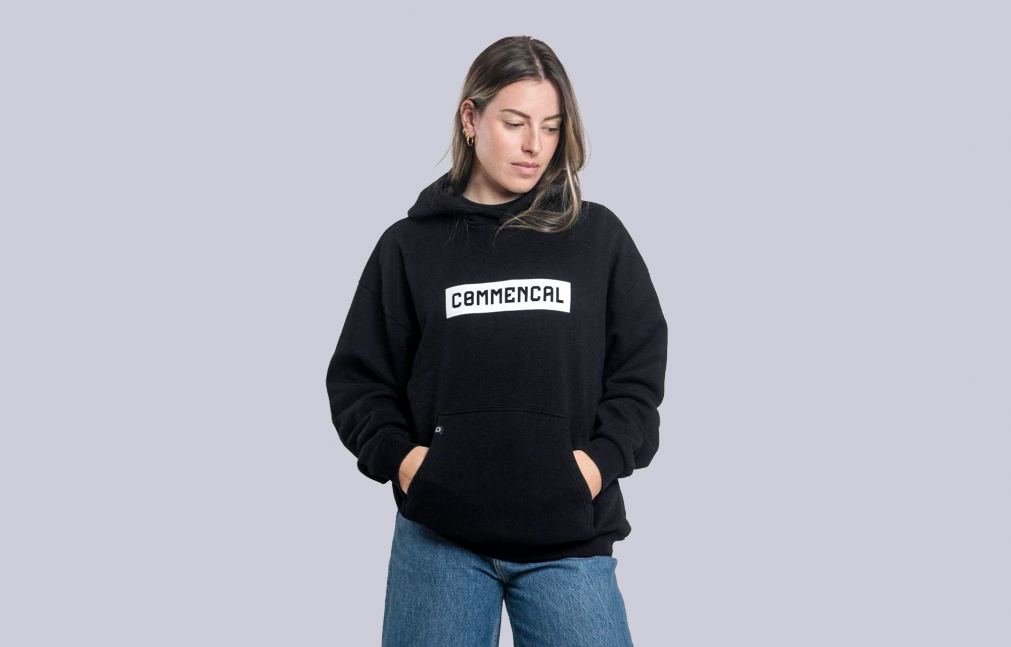 HOODIE COMMENCAL CORPORATE BLACK image large number 1