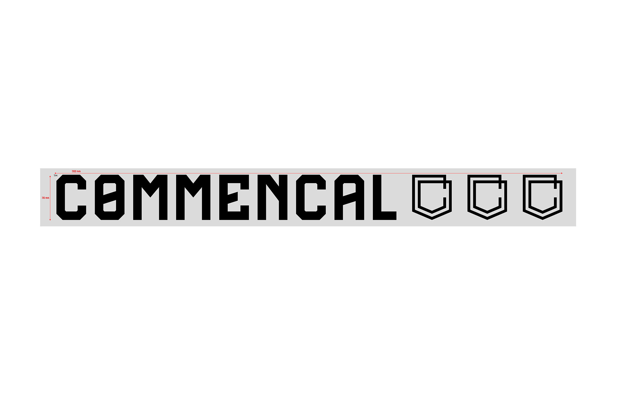 COMMENCAL FENSTER-AUFKLEBER KLEIN BLACK image number 0