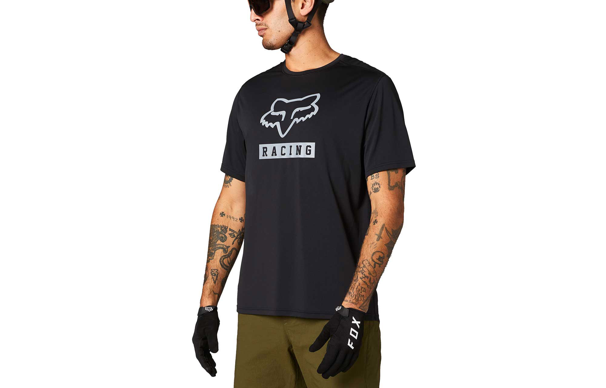 FOX RANGER SHORT SLEEVE JERSEY BLACK image number 2