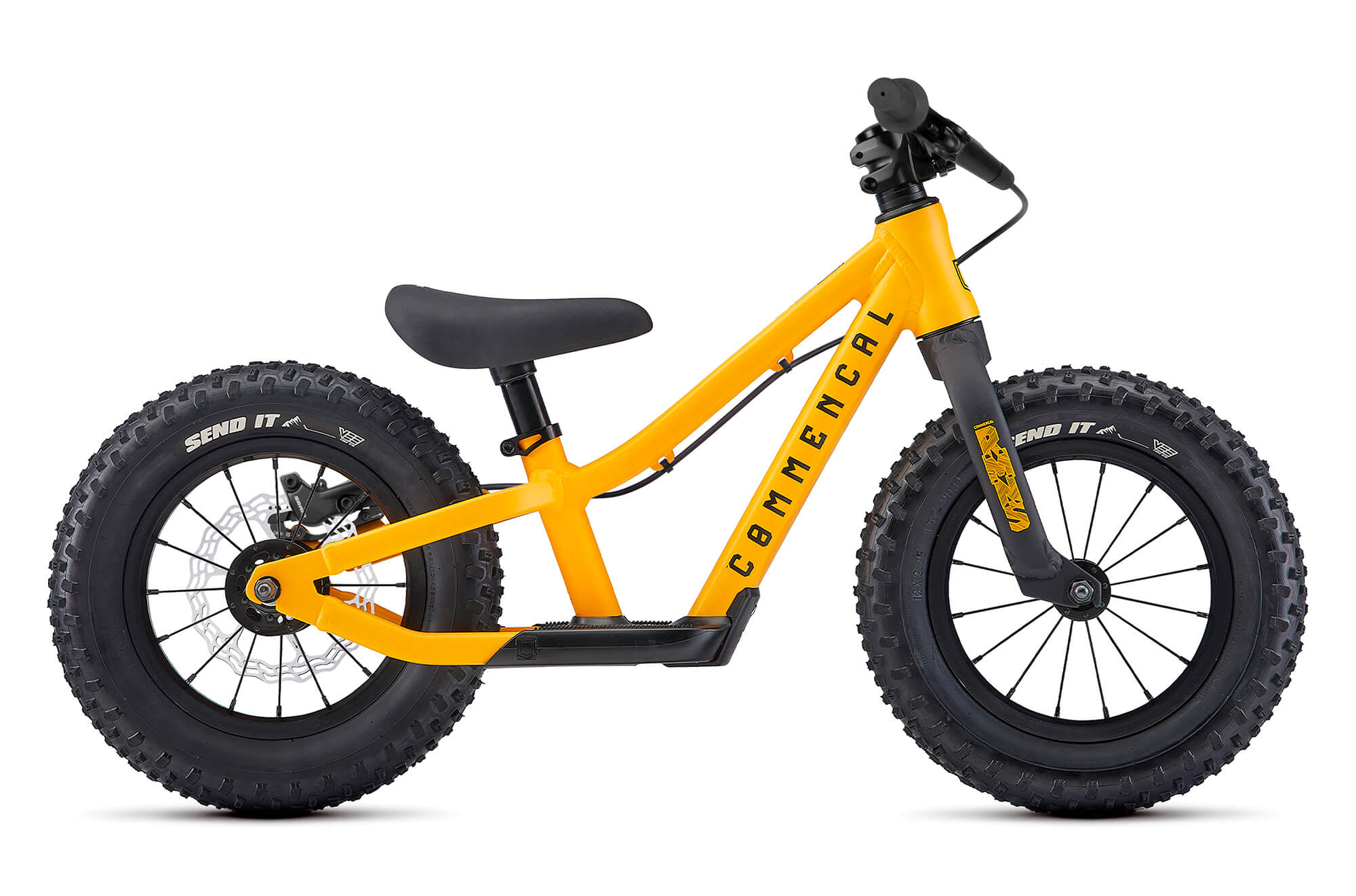 COMMENCAL RAMONES 12 PUSH BIKE  YELLOW + KIT DE FREIN ARRIERE 2025 image number null