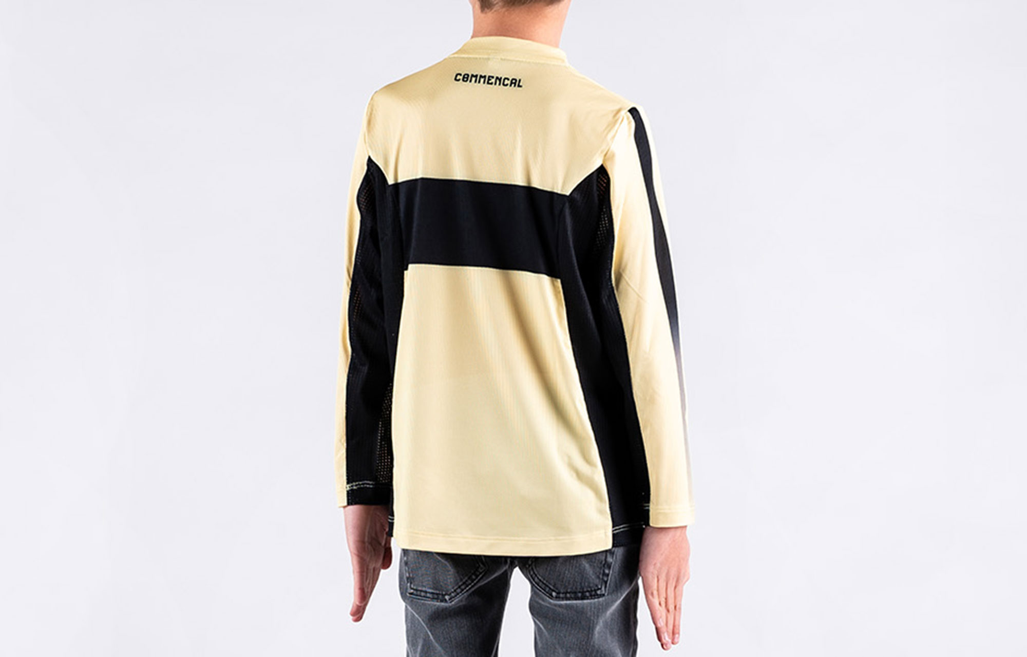 COMMENCAL KIDS LIGHTECH RACE LONG SLEEVE JERSEY LIGHT YELLOW image number 0