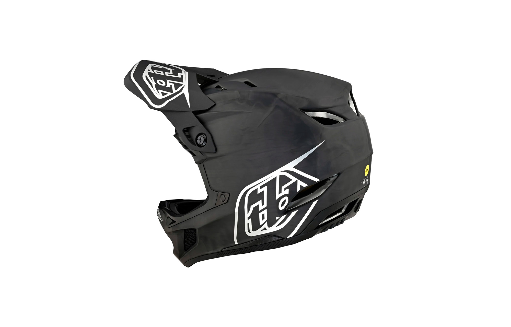 TROY LEE DESIGNS D4 AS CARBON - STEALTH BLACK/SILVER image number 0