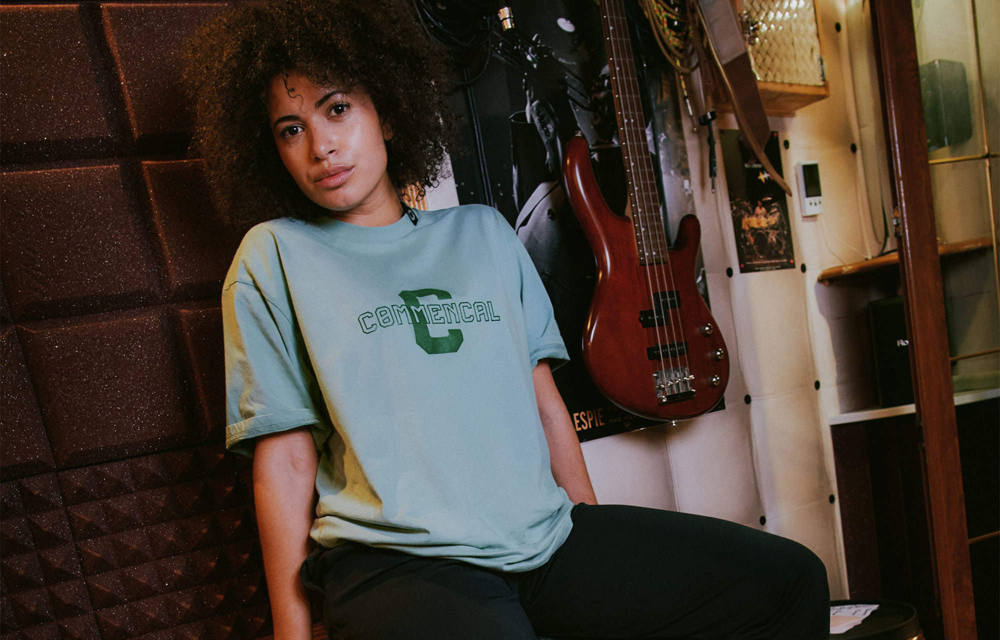 COMMENCAL T-SHIRT LOOSE FIT LIGHT UNIVERSITY MINT image number 1