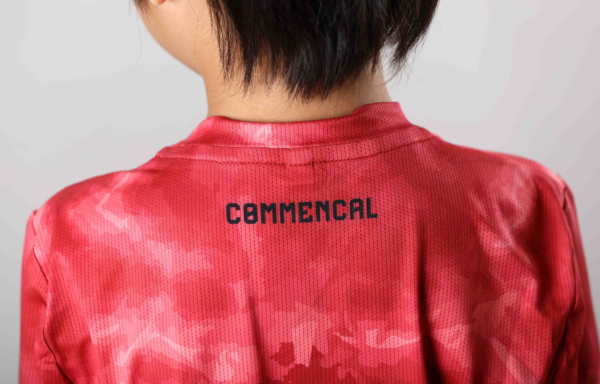 COMMENCAL KIDS LIGHTECH LONG SLEEVE JERSEY SHADOW CARMINE image number 4