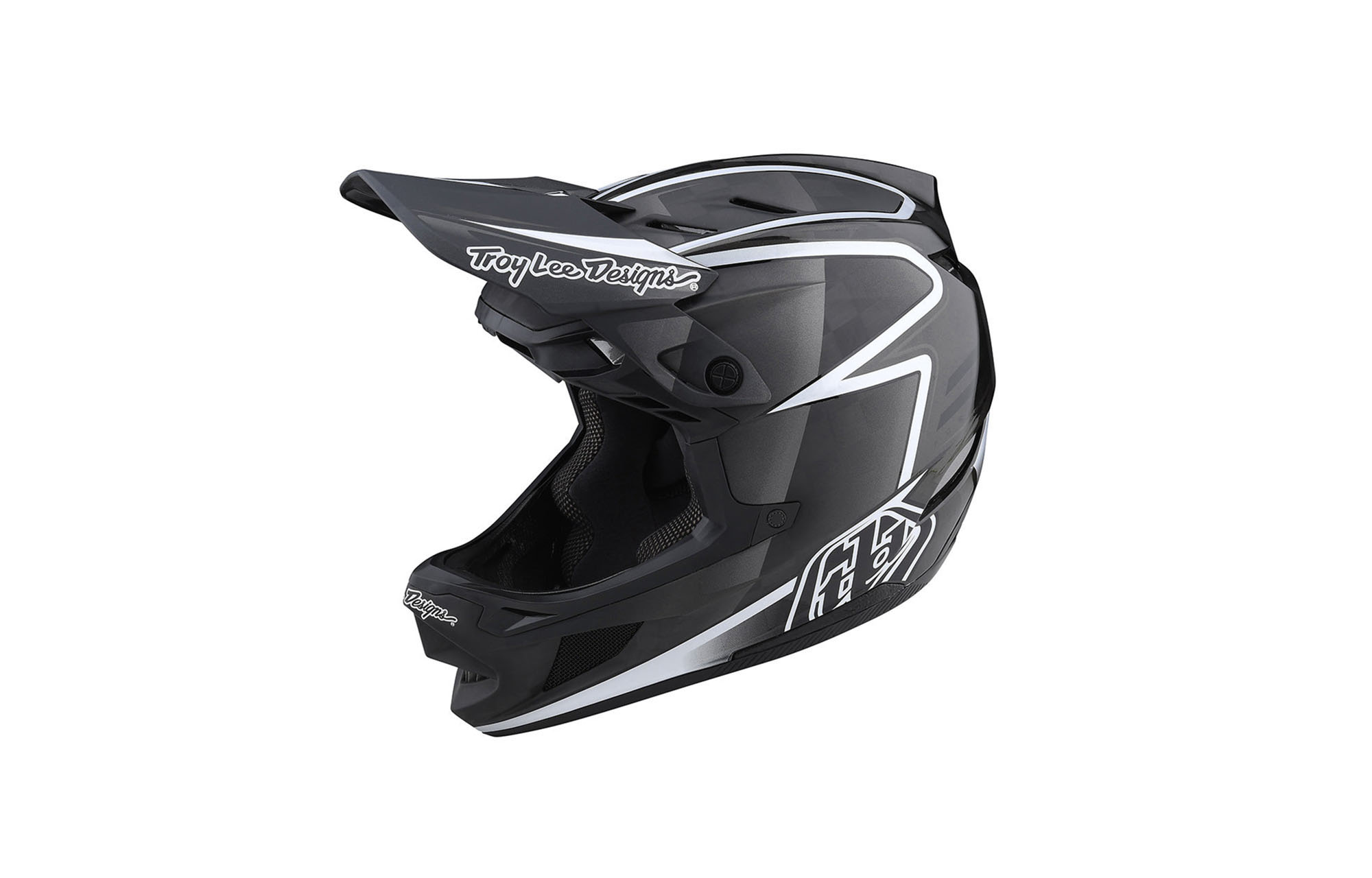 TROY LEE DESIGNS HELM D4 CARBON LINES - BLACK/GREY image number 5