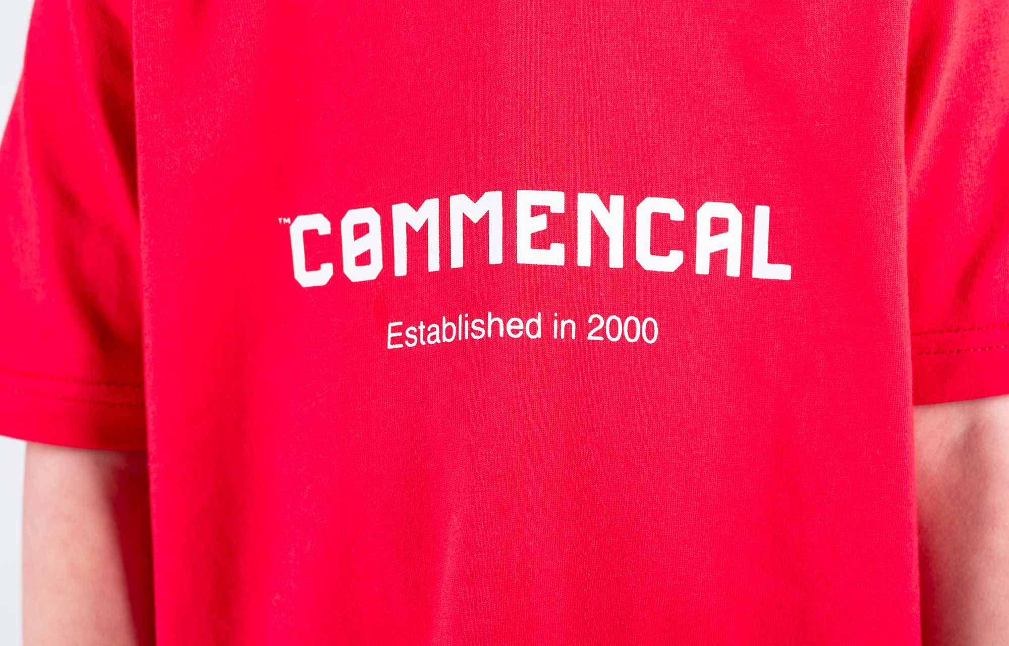 COMMENCAL KIDS CORPORATE T-SHIRT TRUE RED image number 1