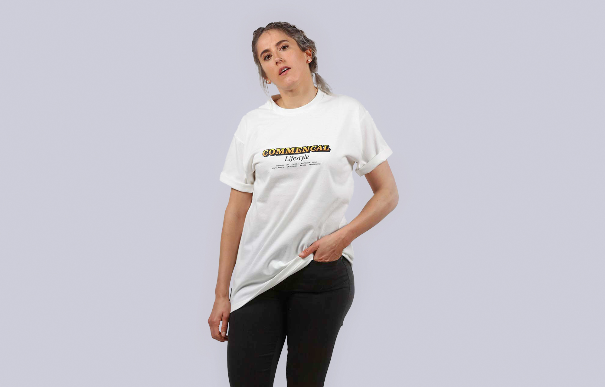 T-SHIRT COMMENCAL WESTERN ECRUE image number 1