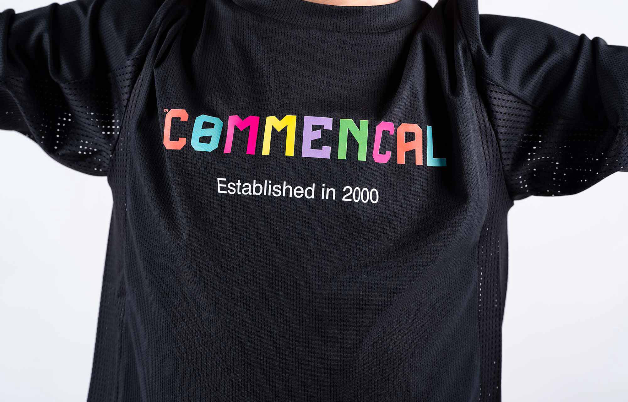 COMMENCAL KIDS LIGHTECH CORPORATE LONG SLEEVE JERSEY BLACK image number 1