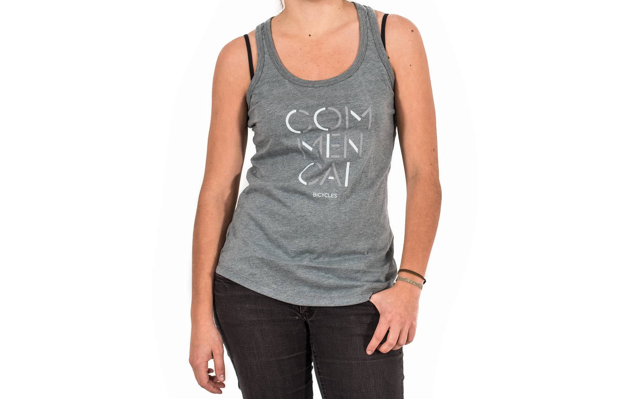 TANK TOP 3 LINES GREY GIRLY image number 0