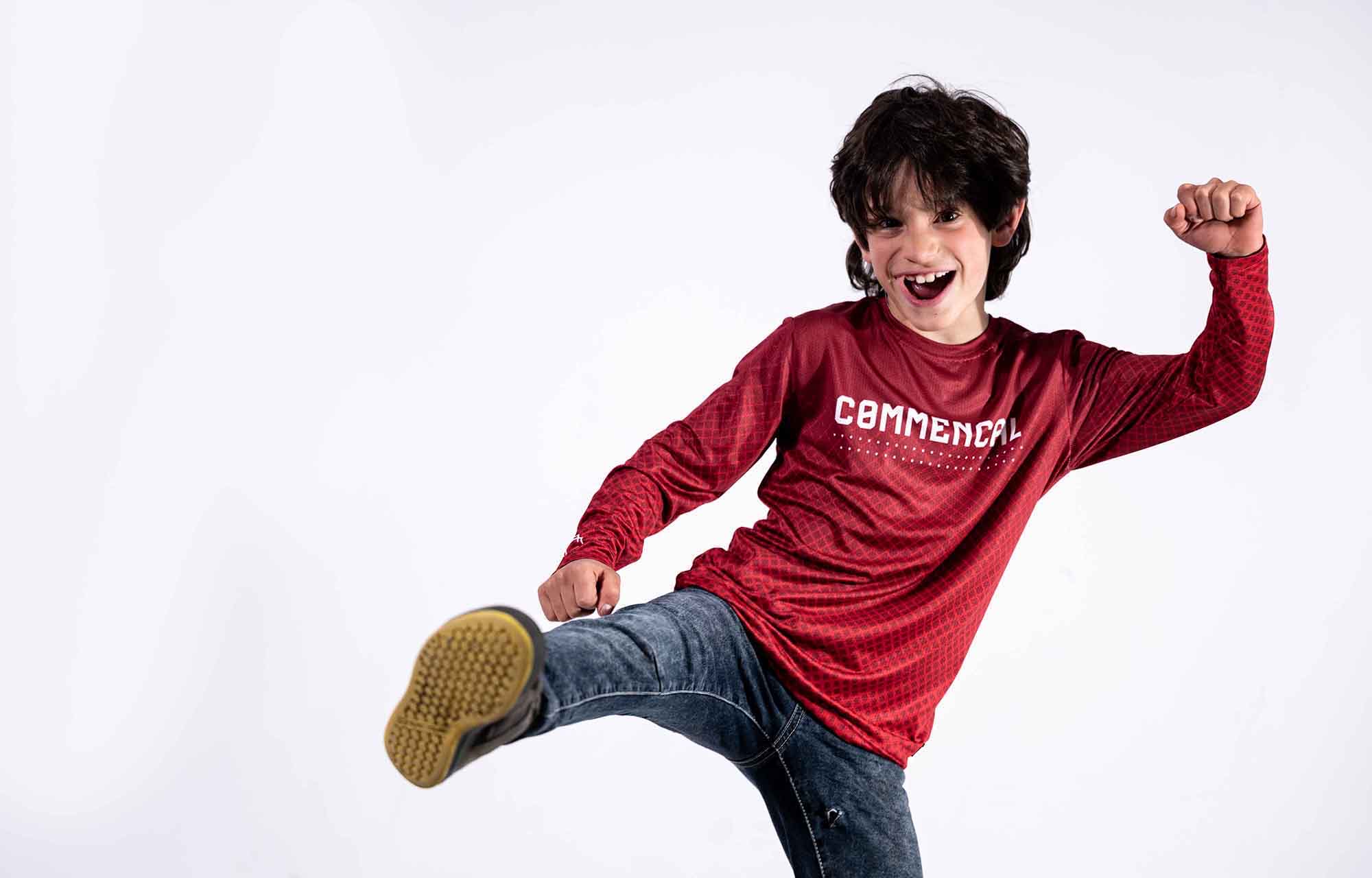 COMMENCAL KIDS JERSEY RED image number 0