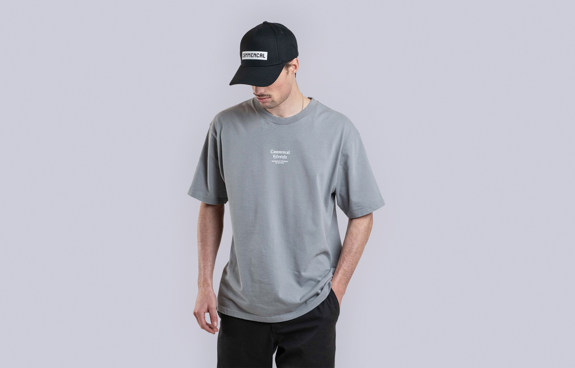 T-SHIRT COMMENCAL LOOSE FIT CMNCL GREY image number 0