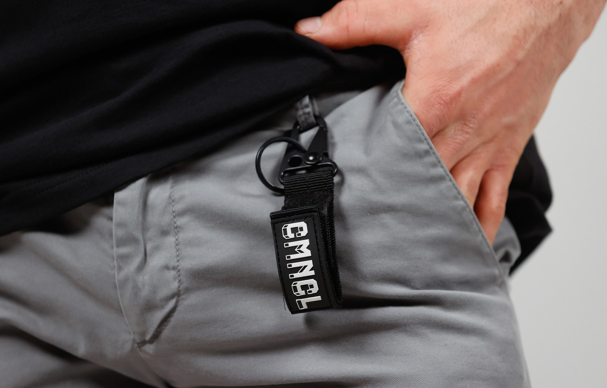 PORTACHIAVI VELCRO CMNCL BLACK image number 0