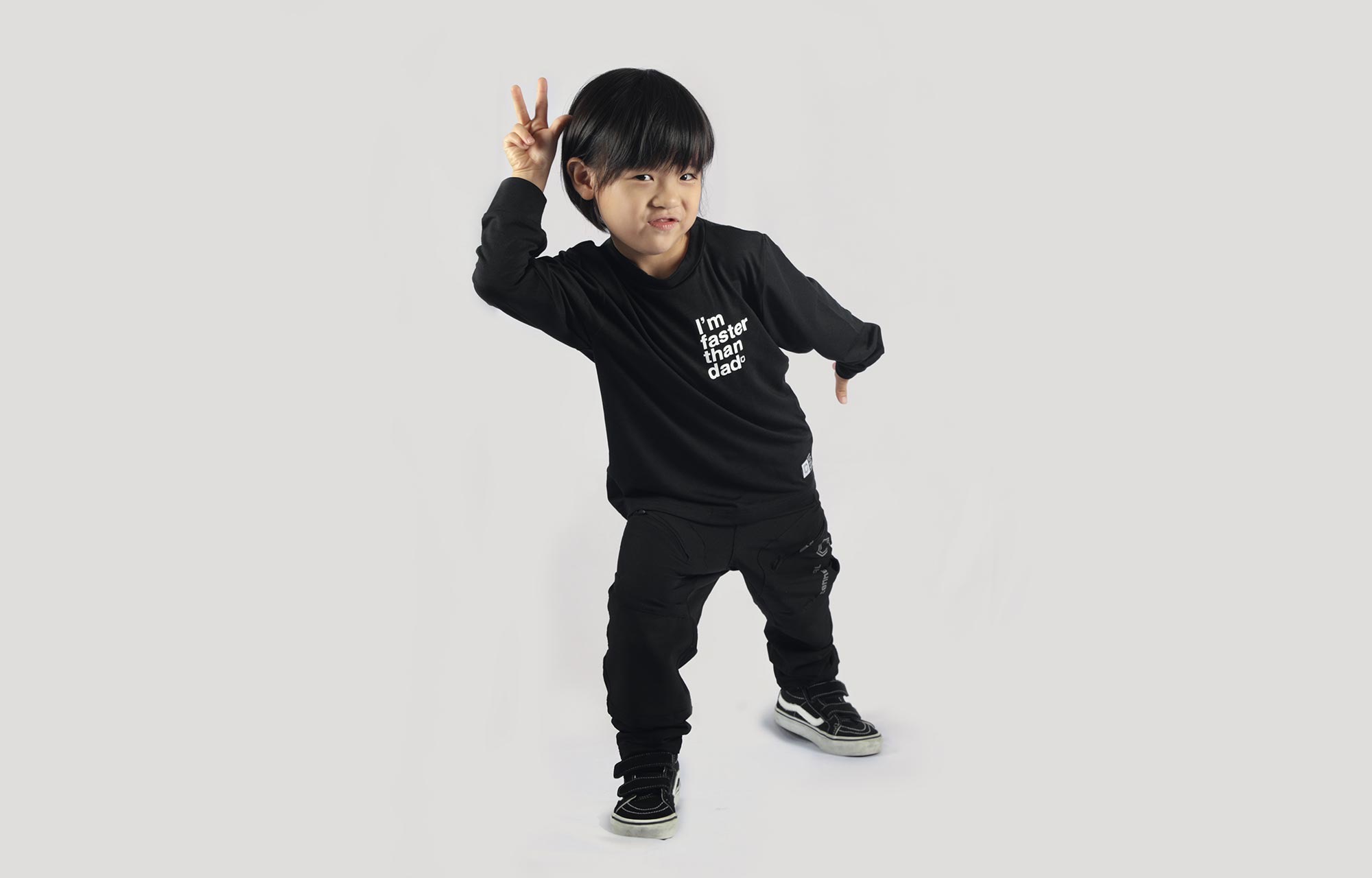 COMMENCAL KIDS LONG SLEEVE TECH TEE EAT MY DUST image number 0