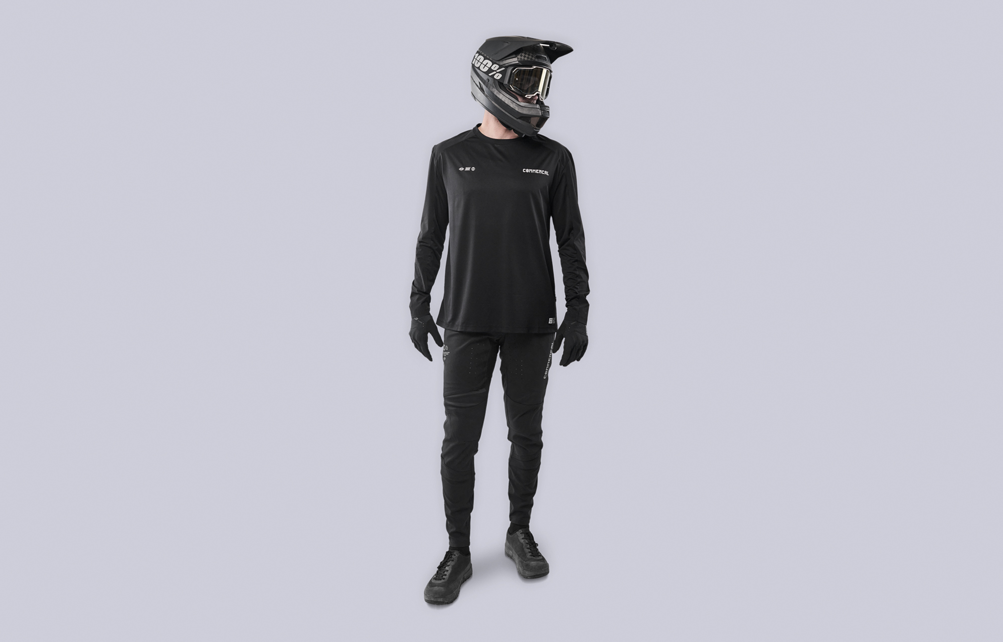 MAILLOT COMMENCAL HARDTECH MANGA LARGA BLACK image cover number 0
