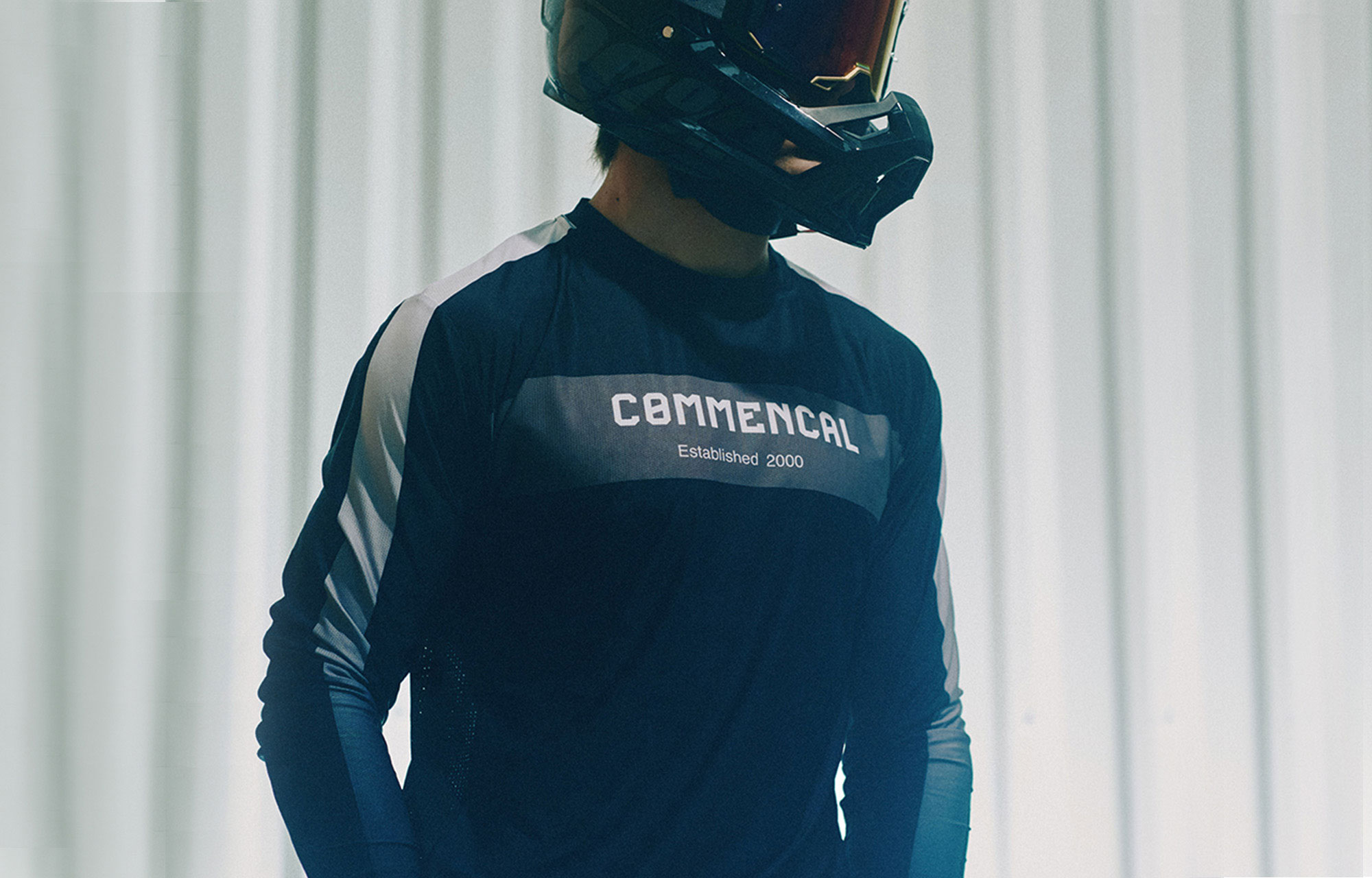 COMMENCAL LIGHTECH RACE LONG SLEEVE JERSEY BLACK POLYCHROM image number 3